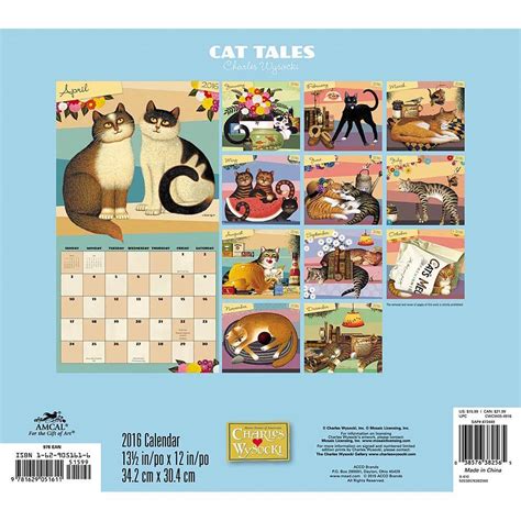 charles wysocki cat tales wall calendar 2016 Reader